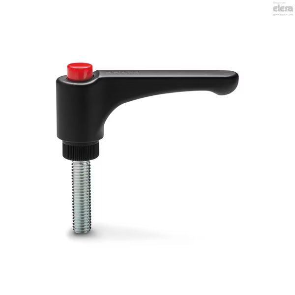 Zinc-plated steel threaded stud, ERW.63-p-M8x25-C6, Elesa, Mfr#: ERW-p